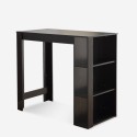 High bar table set 120x60cm black 4 swivel stools with Beaver backrest Offers