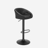 Set of 4 swivel bar stools kitchen table black 120x60cm high Vernon. Sale