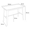set 4 industrial bar stools table 120x60 vintage black fordville Cost