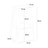 Swanton Vintage White Bar Table Set 120x60 with 4 Tall Stools Buy