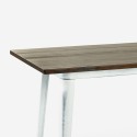Swanton Vintage White Bar Table Set 120x60 with 4 Tall Stools Choice Of