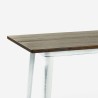 Table set 120x60 white high 4 vintage Swanton bar stools Choice Of