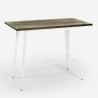 White Industrial High Table Set with 4 Palmyra Backrest Bar Stools Bulk Discounts