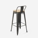 White Industrial High Table Set with 4 Palmyra Backrest Bar Stools Characteristics