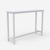 Table set 140x40 high kitchen metal 2 stools bar white wood Argos Offers