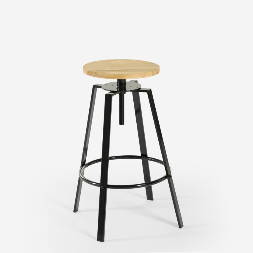 White wood deals swivel bar stools