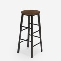 Set of 2 industrial high bar stools wood metal table 140x40 Pinetown Catalog