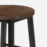 Set of 2 industrial high bar stools wood metal table 140x40 Pinetown Bulk Discounts