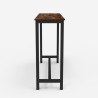 Set of 2 industrial high bar stools wood metal table 140x40 Pinetown Discounts
