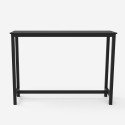Set 2 industrial high black bar stools 140x40cm Essex Sale