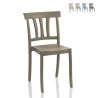 Classic Style Polypropylene Bar and Kitchen Chair for Restaurant, Outdoor Use - Peach Promotion