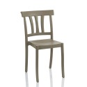 Classic Style Polypropylene Bar and Kitchen Chair for Restaurant, Outdoor Use - Peach Characteristics