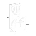 Classic design chair for outdoor restaurant, wedding ceremonies Divina Cheap