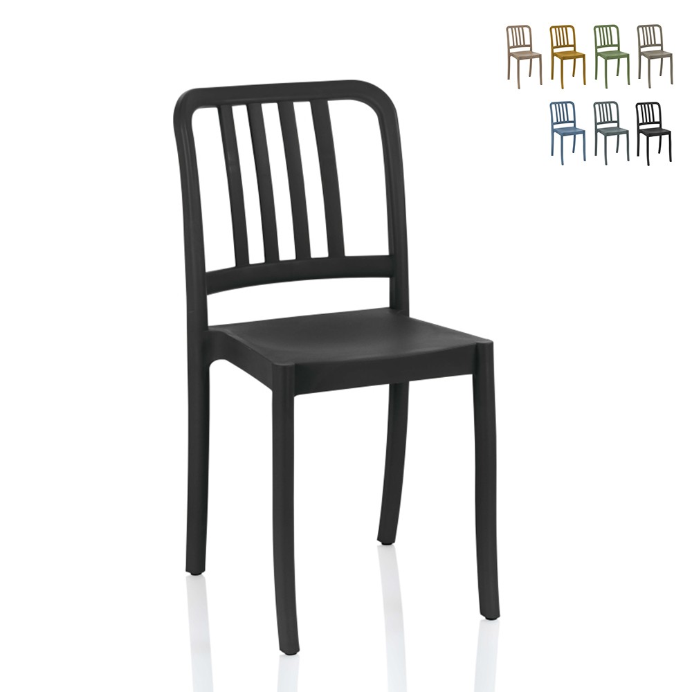 Polypropylene chair for kitchen, outdoor, garden, bar, restaurant, hotel Smart