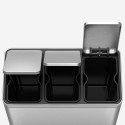 45 liter stainless steel waste bin for separate collection 63x33x46 Vasio Bulk Discounts