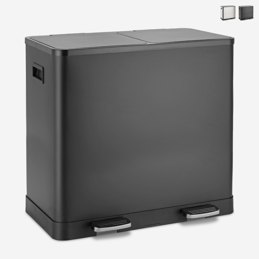 60 liter waste bin with 2 pedal-operated bins for separate collection Lindo XL On Sale