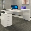 Modern office desk with 3 drawers 160x60x75cm New Selina Basic. Sale