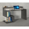 Modern elegant office desk with raised platform 140x60x92.5cm Esse 2 Plus Cost