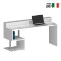 Modern design office desk 180x60x92.5cm with Esse 2 Plus overhead Catalog