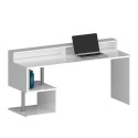 Modern design office desk 180x60x92.5cm with Esse 2 Plus overhead 