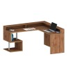 Modern Angle Corner Office Desk Design with Raised Shelf Esse 2 A Plus 