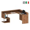 Modern Angle Corner Office Desk Design with Raised Shelf Esse 2 A Plus Choice Of