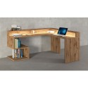 Modern Angle Corner Office Desk Design with Raised Shelf Esse 2 A Plus 