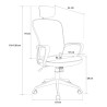 Ergonomic office chair with exclusive design and headrest Sepang Moon Sale