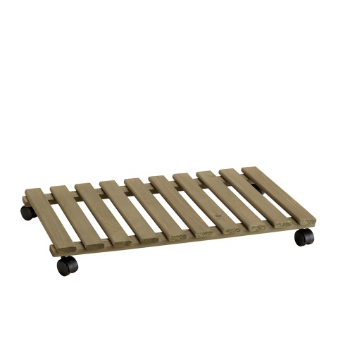Wooden plant trolley with wheels 70x40cm Videl R Promotion