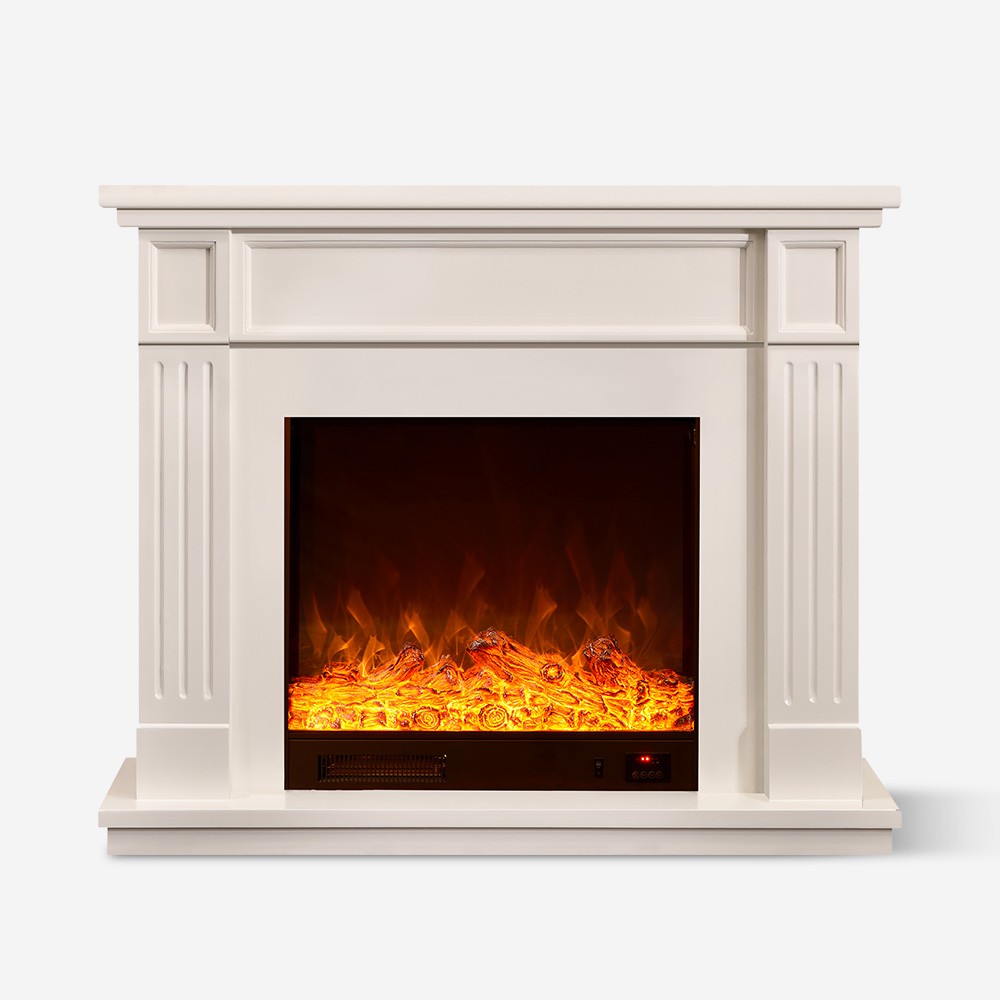 Modern electric fireplace 1500W low consumption Göteborg frame