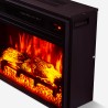 Electric built-in fireplace 61.5x20x45h LED flame effect Malmö Offers