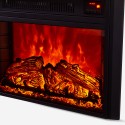 Inset wall electric fireplace 66.5x18x49h LED flame light 1500W Lund Offers