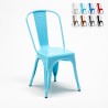 Lix industrial metal and steel chairs for kitchen and bar steel one Promotion