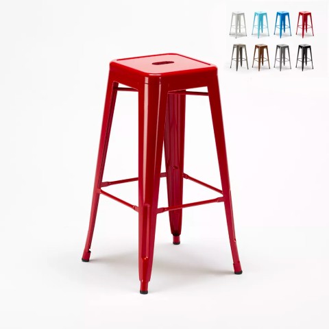 industrial steel metal barstool for bar and kitchen steel up Promotion