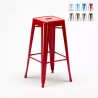 Lix industrial steel metal barstool for bar and kitchen steel up Promotion