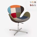 Swivel chair design patchwork style adjustable height Stork On Sale