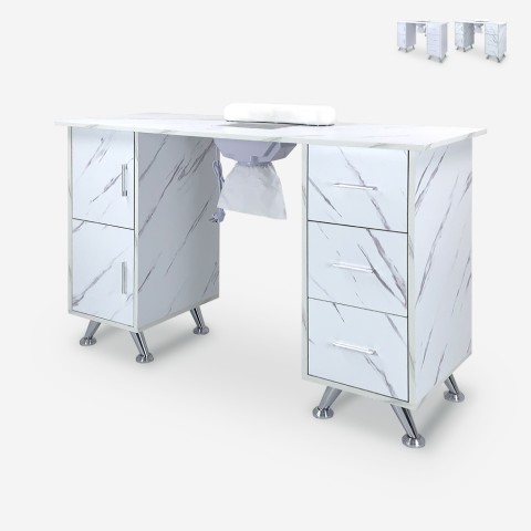 Manicure table for beautician with fan, extractor and drawer Kwangam Promotion