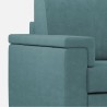2-seater removable fabric sofa in modern Marrak style 120 
