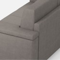 3-seater sofa fabric cover 208cm modern style living room Marrak 180 
