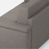 3-seater sofa fabric cover 208cm modern style living room Marrak 180 