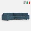 Modern 5-Seater Corner Sofa in Fabric 226x226cm Marrak 12AG 