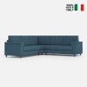 Modern 5-Seater Corner Sofa in Fabric 226x226cm Marrak 12AG 