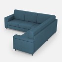 Modern 5-Seater Corner Sofa in Fabric 226x226cm Marrak 12AG 