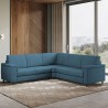 Modern 5-Seater Corner Sofa in Fabric 226x226cm Marrak 12AG Measures