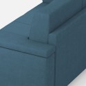 Modern 5-Seater Corner Sofa in Fabric 226x226cm Marrak 12AG 
