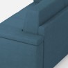 Modern 5-Seater Corner Sofa in Fabric 226x226cm Marrak 12AG 