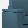 Modern 5-Seater Corner Sofa in Fabric 226x226cm Marrak 12AG 