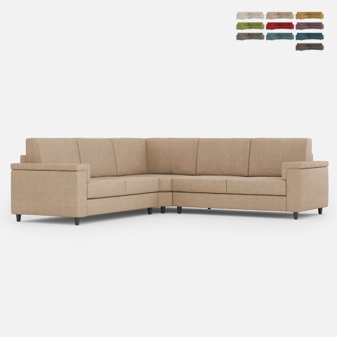 Corner fabric lounge sofa 246x246cm with Marrak 14AG peninsula Promotion