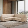 Corner fabric lounge sofa 246x246cm with Marrak 14AG peninsula Measures
