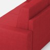 2-Seater Fabric Sofa 168cm Classic Modern Design Sakar 140 